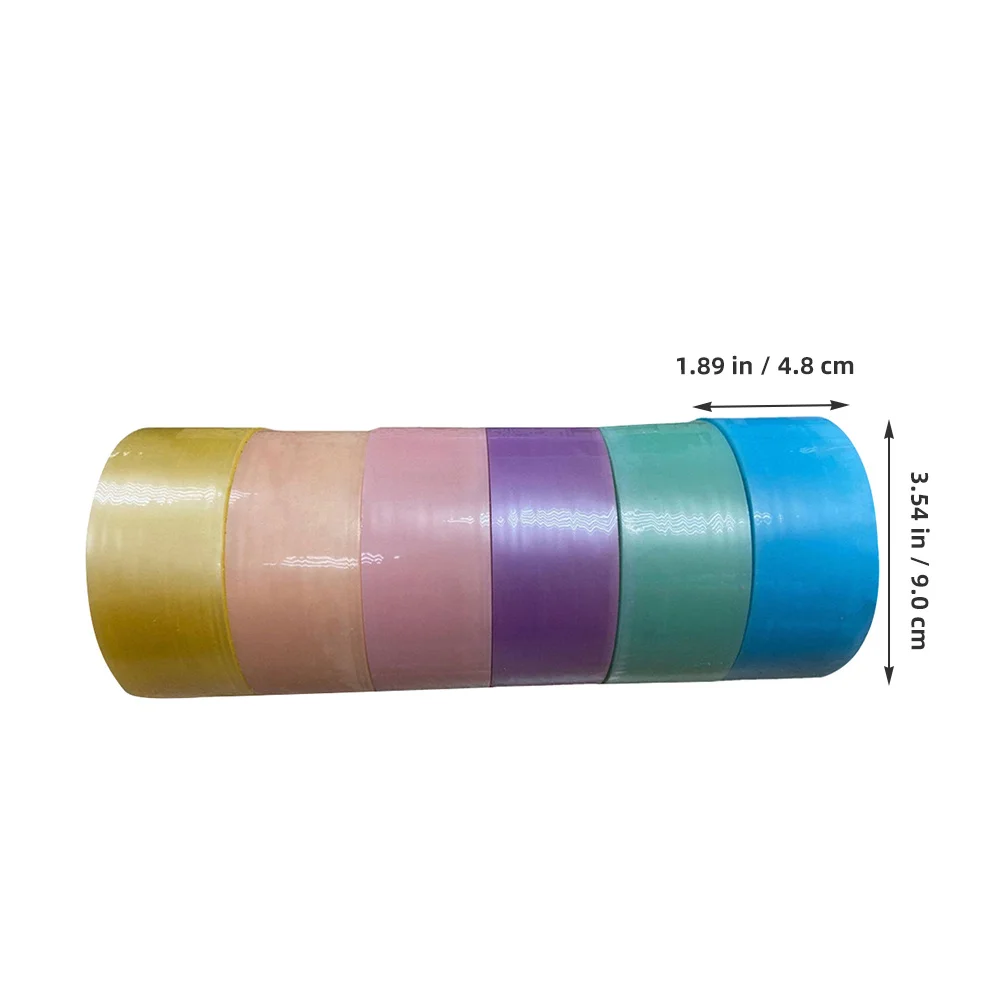 12 قطعة من أشرطة الكرة اللزجة، شريط لاصق ملون، حرفة يدوية للمتعة، ملحقات شريط كرات لاصقة ملونة للاسترخاء