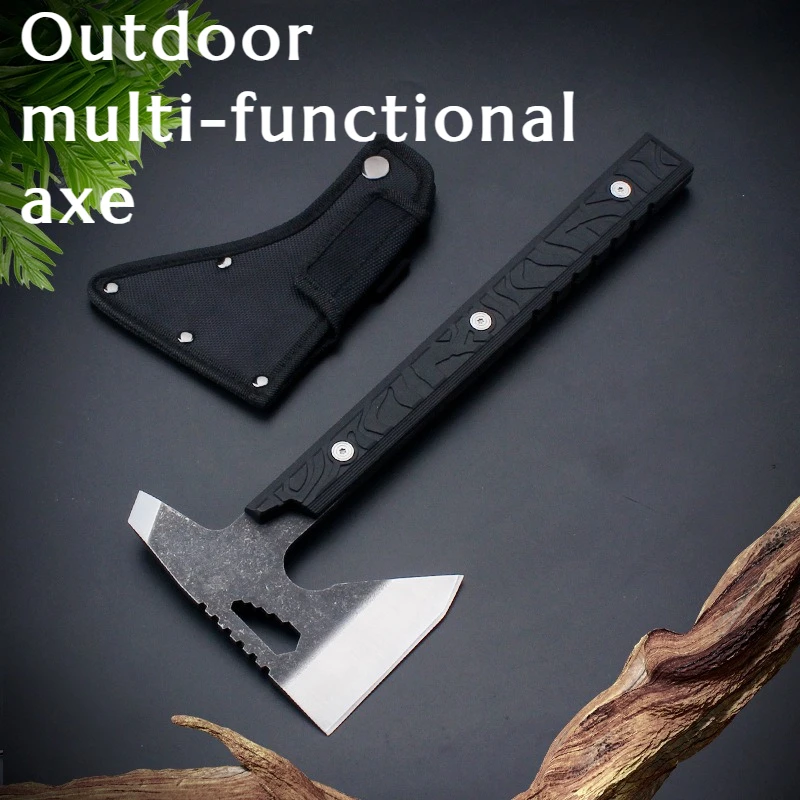 

High-quality Multi-functional T actical Axe Mountain-cutting and Felling Axe Fire-fighting Household Woodcutting EDC Hand Tool