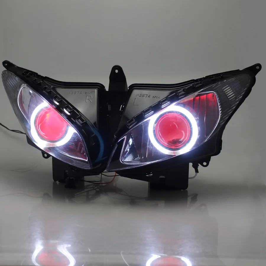 

Motorcycle Part Headlamp Custom Head Light Lamp LED Projector HID Bi-Xenon Headlight Assembly faro para For Yamaha FZ6S 2003-09