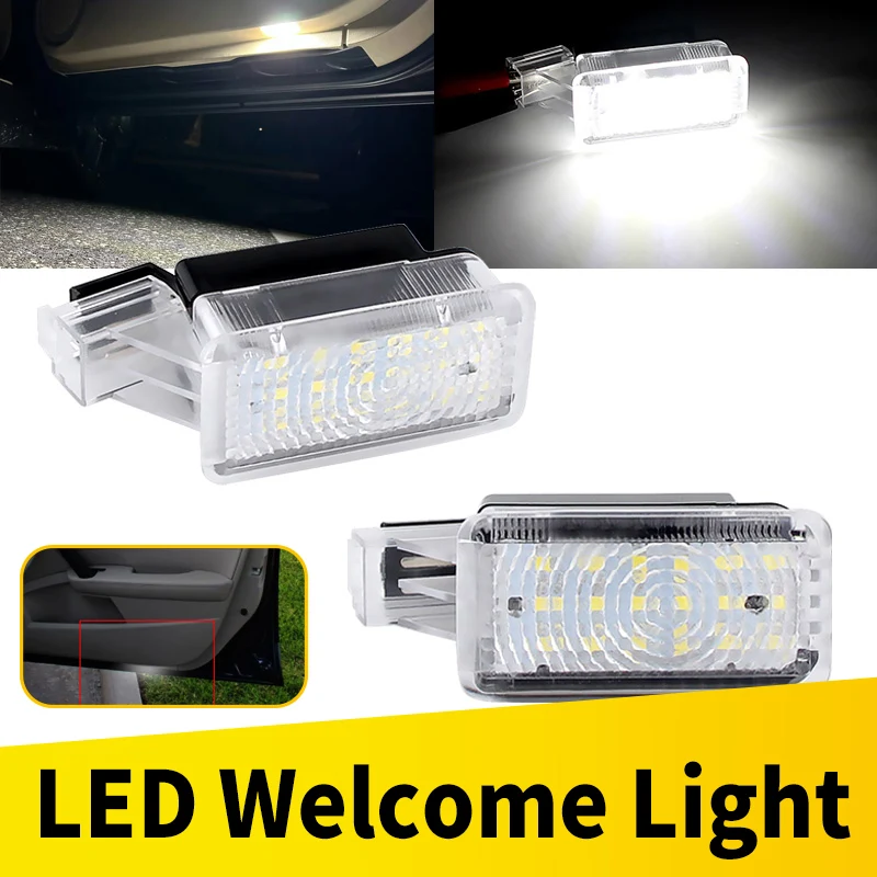2Pc FOR Acura MDX 2007-up,RLX 2014-up,TL TLX ZDX OEM# 34257-SNB-003LED Courtesy Light White Car Door Light Lamp Auto Accessories