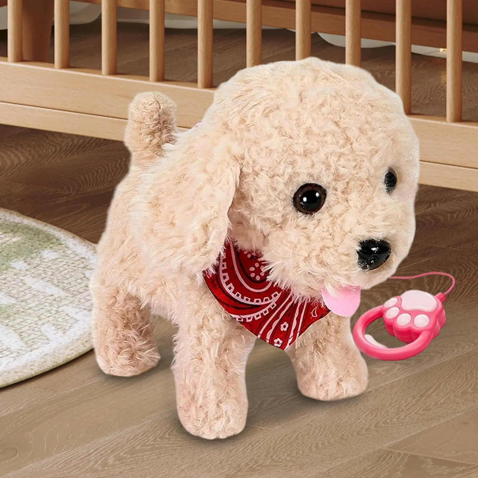 روبوت جرو المشي الكلب أفخم محاكاة AI الحيوانات الأليفة مع حبل لعق الحركة الغناء الرقص الحيوان للبالغين الأطفال الشباب الصبي