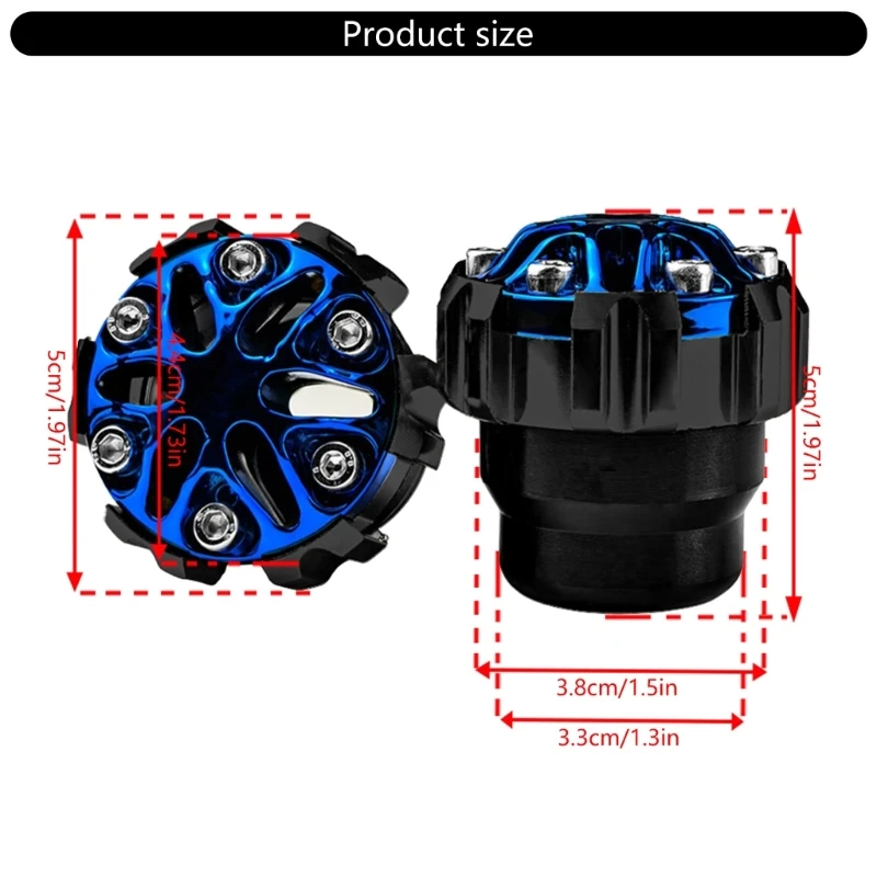 0XXD Lightweight Motorcycle Fork Cup Crafted Aluminum Alloy Offers Superior Crash Easy to Install Fits Most Bikes