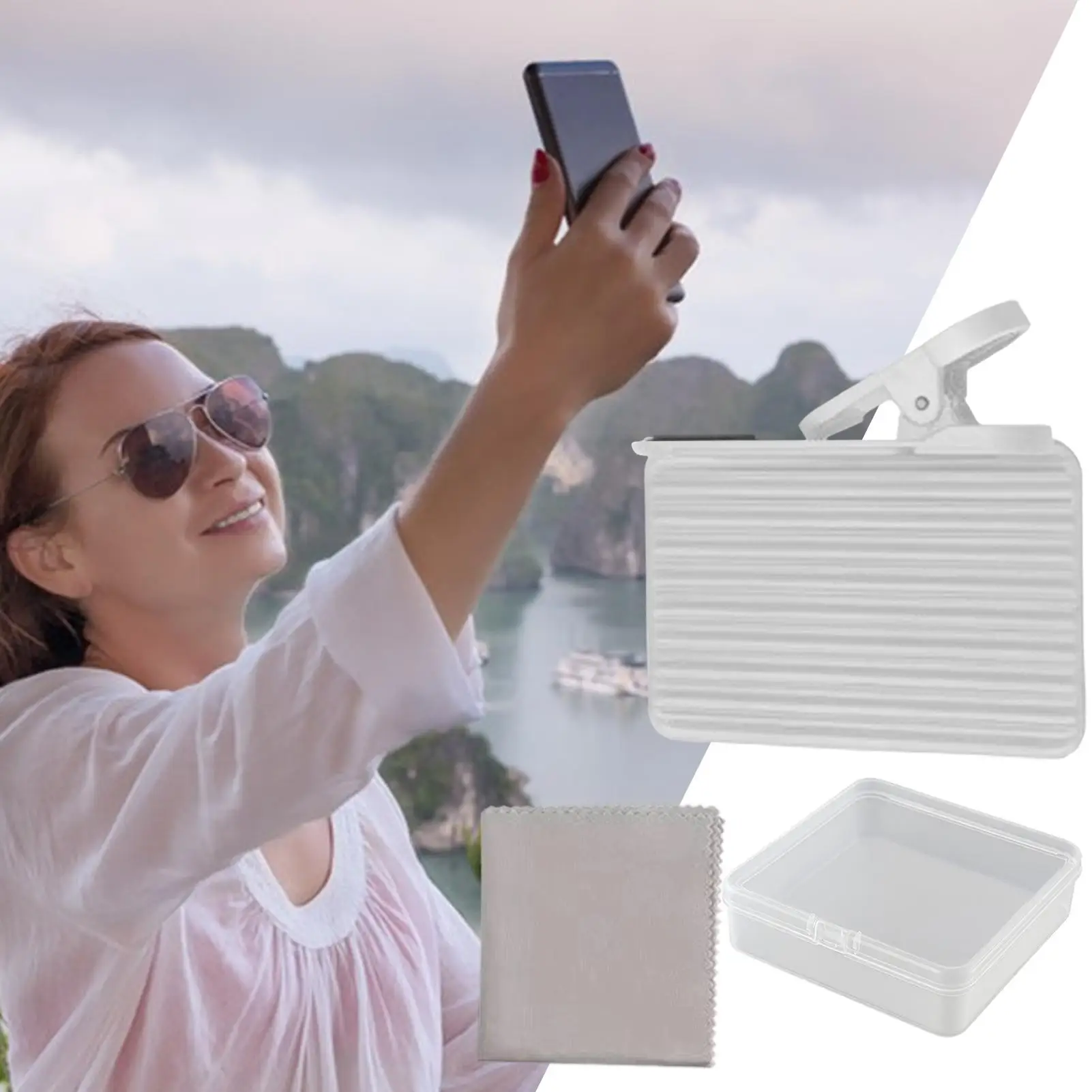 휴대폰 스마트폰 셀카 미러 반사경 유리 회전 가능 휴대폰 액세서리 (테크를 잘 아는 사용자용)