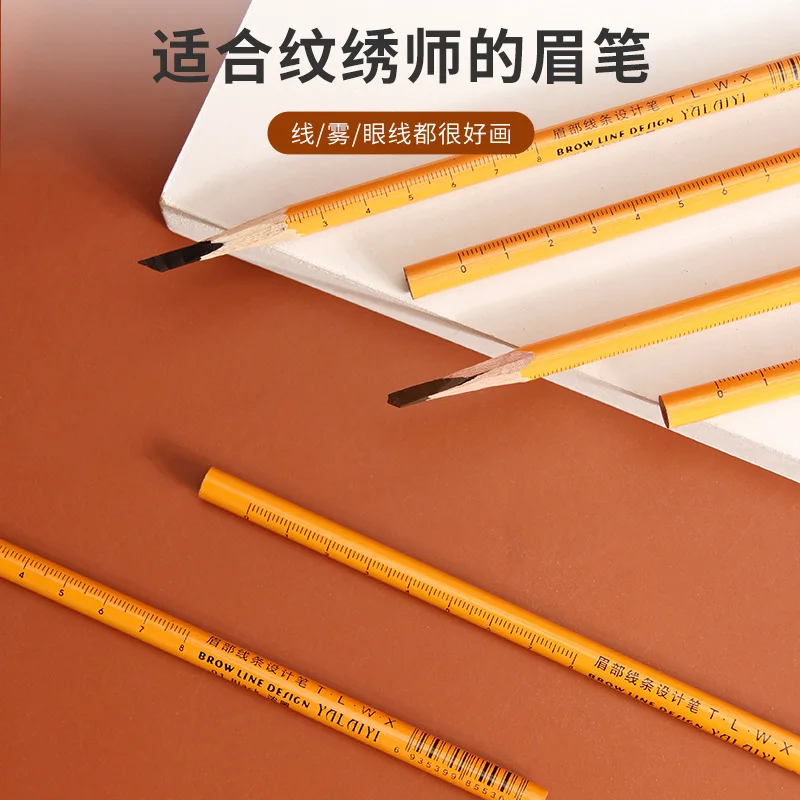 1Pcs Eyebrow Pencil Makeup Eyebrow design Enhancers Cosmetic Art Waterproof Tint Stereo Types Ruler Beauty Tools