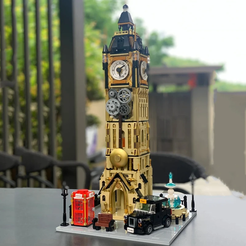 

Big Ben clock tower building block steampunk park model difficult to build figure children's educational toy birthday gift