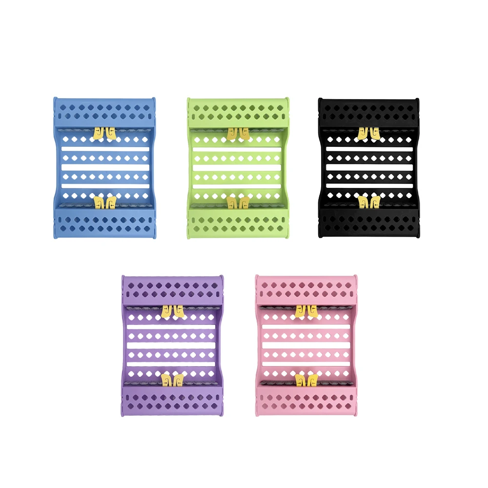 135℃ Autoclavable dental instrument box 10 Slots Sterilization Box Restoration Spatula Set Placing Box Plastic Cassette Holders - Image 2