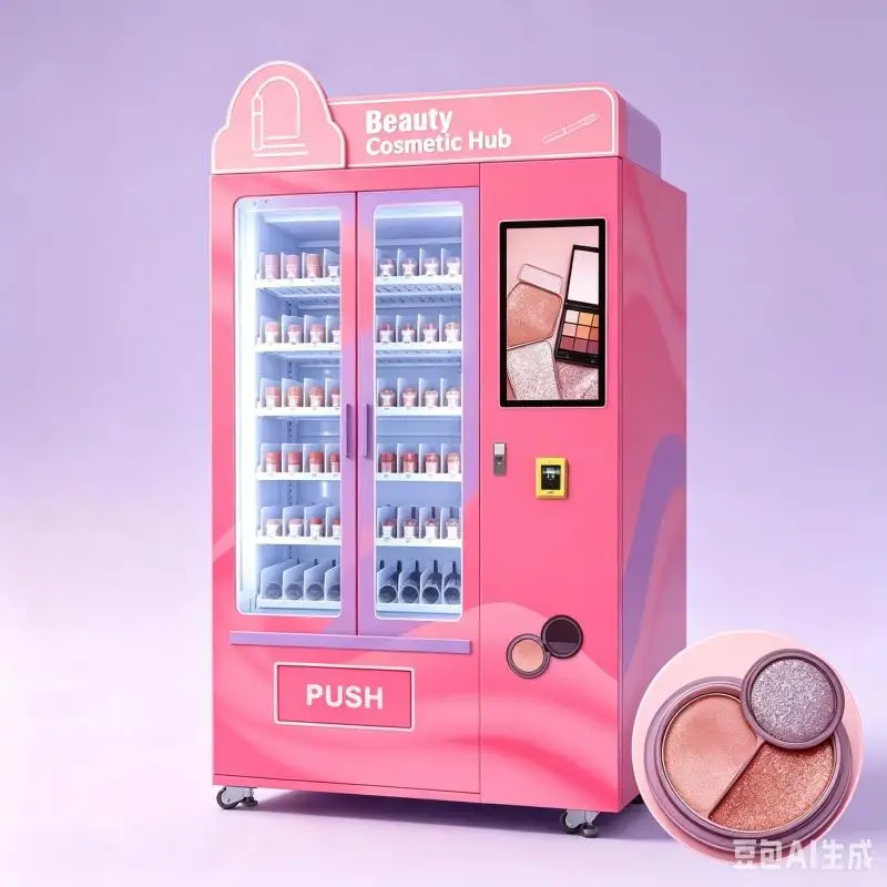 Cosmetics Beauty Vending Machine Customized Smart Makeup Dispenser Touch Screen Retail Kiosk Skincare Store Mall Solution