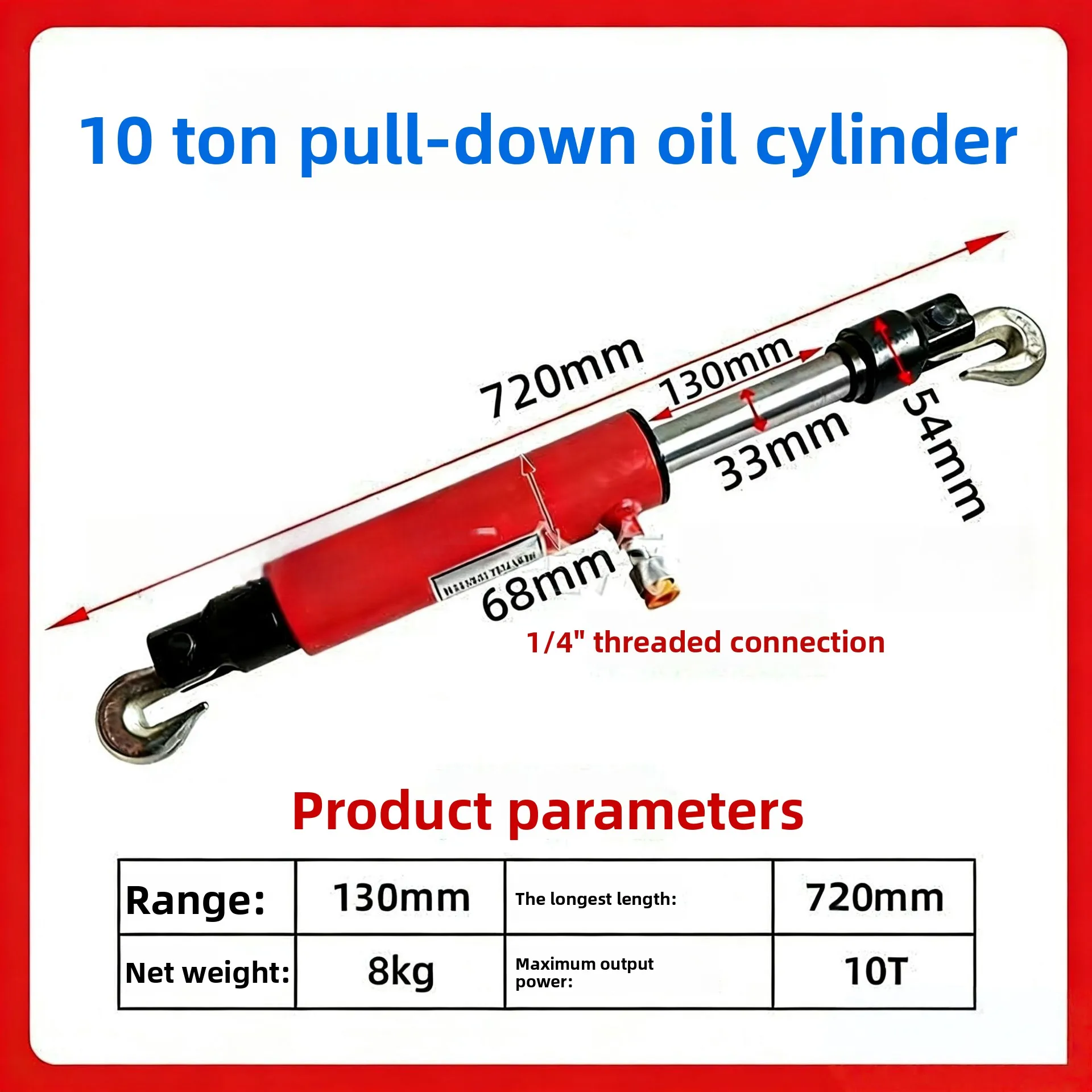 Automotive sheet metal repair inverted cylinder separate jack combination tool