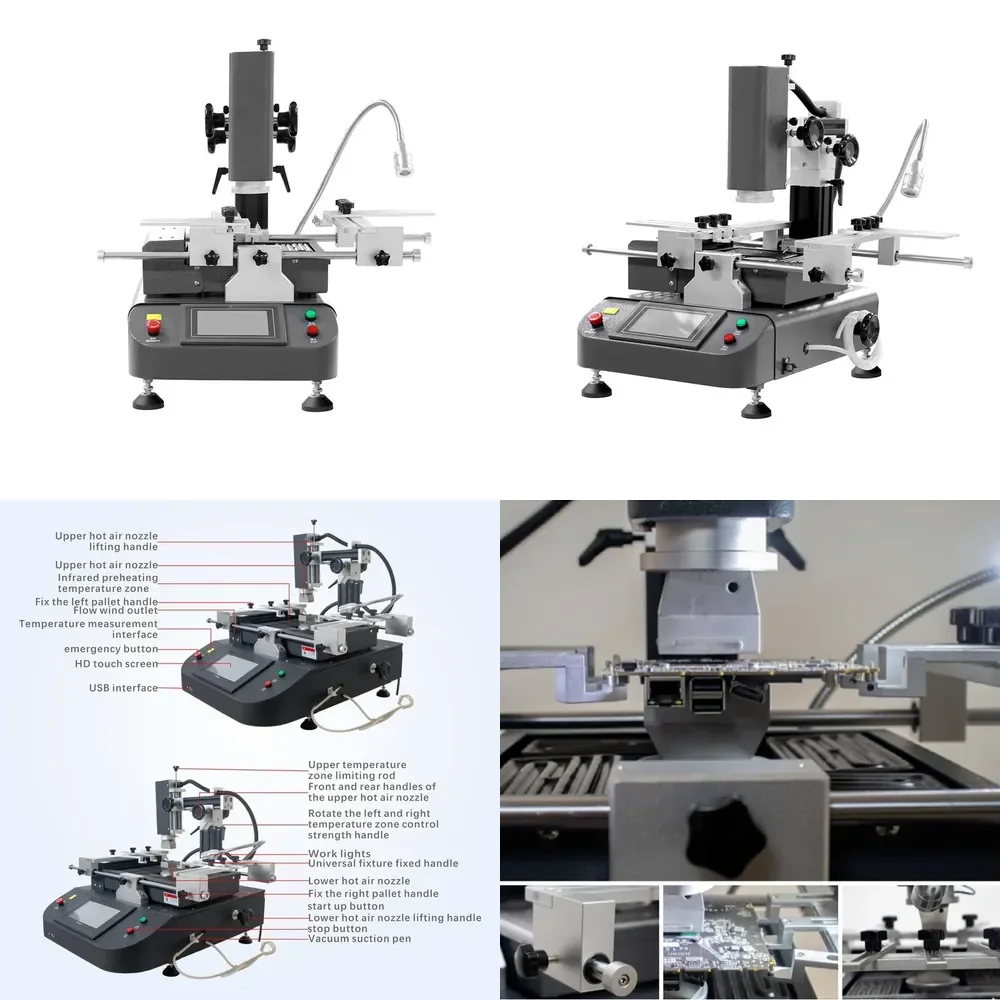 PCB Machine Price SMD Rework Desktop Machine Automatic BGA Soldering Rework for PCB BGA Chip Board/BGA Rework