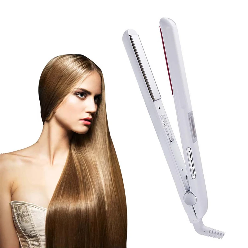 Infrared Ultrasonic Cold Hair Care Flat Iron Professional Hair Straightener Repair Damaged Dry Frizzy Hair Styling Tool