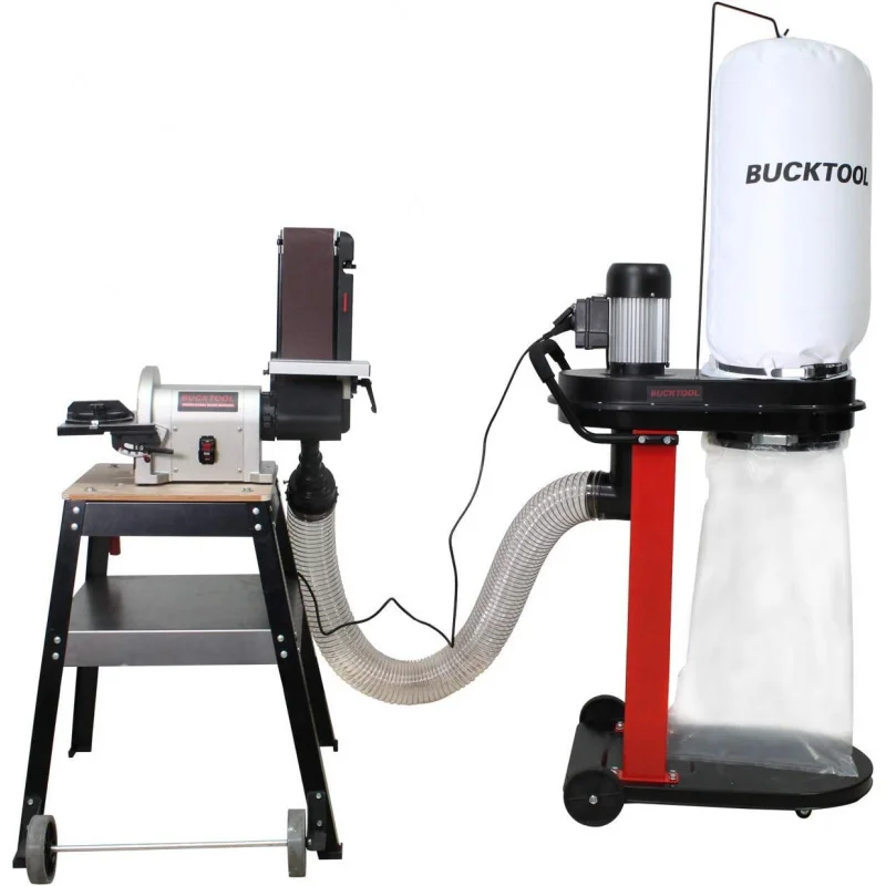 

(TTO) 1.2 HP Auto Start 750CFM Dust Collector with 3 Collection Bag, 5.4 Cubic Bag Capacity and 5 PCS Reducer for OG