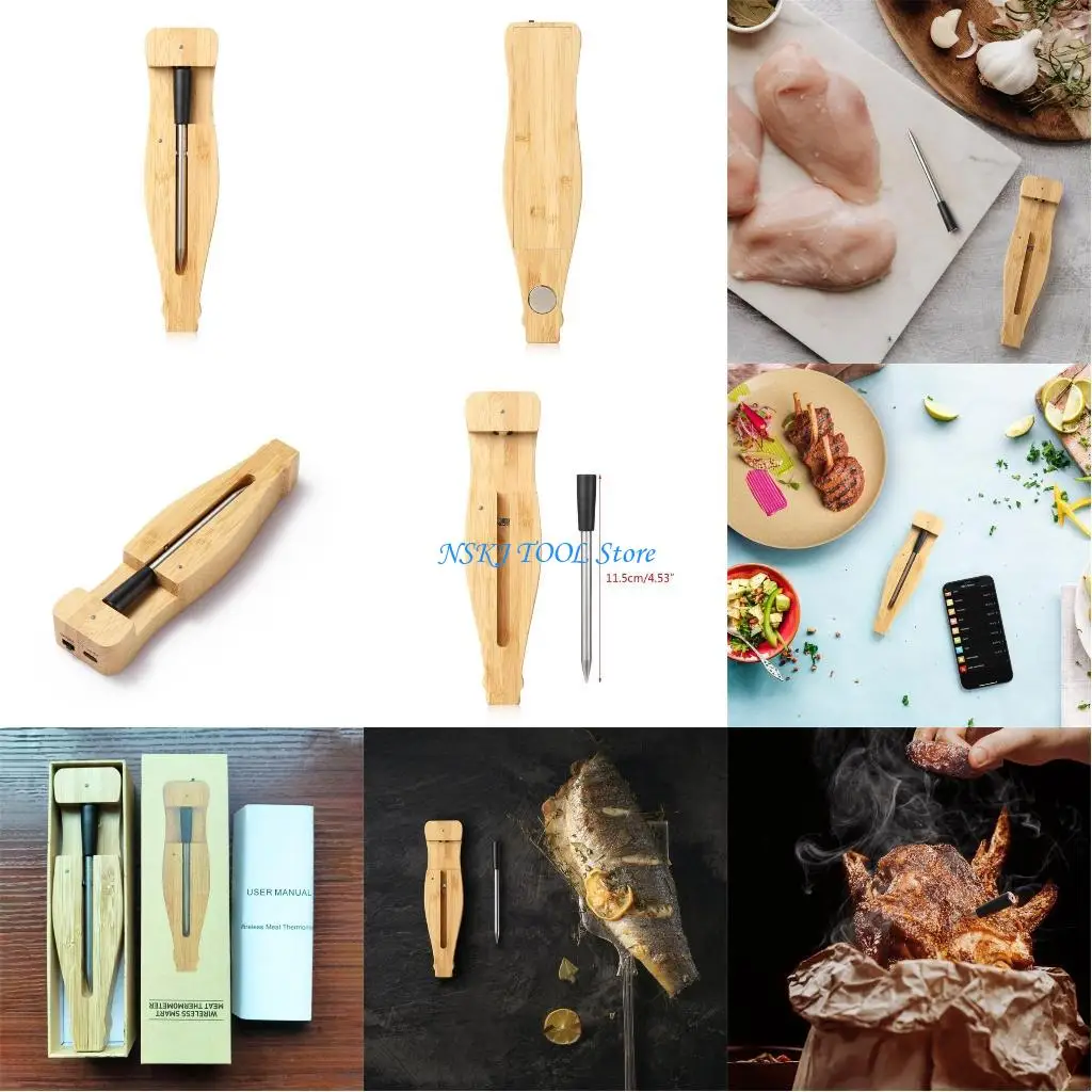 

L8RC Wireless Thermometer Temperature Alarm BT Thermometer Mobile APP Control