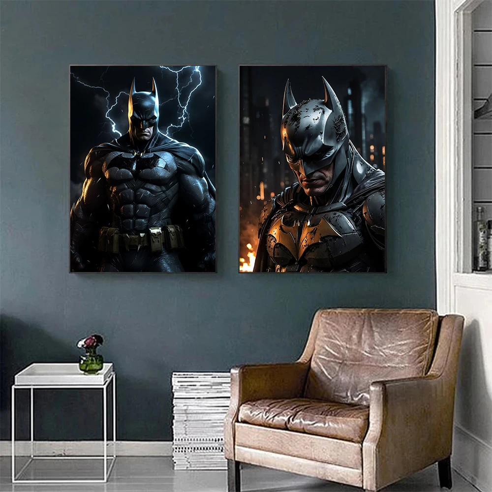 DC Comics Movie Superhero Batman Prints Poster Canvas Painting Modern Wall Art for Living Room Home Decor Gift for kids