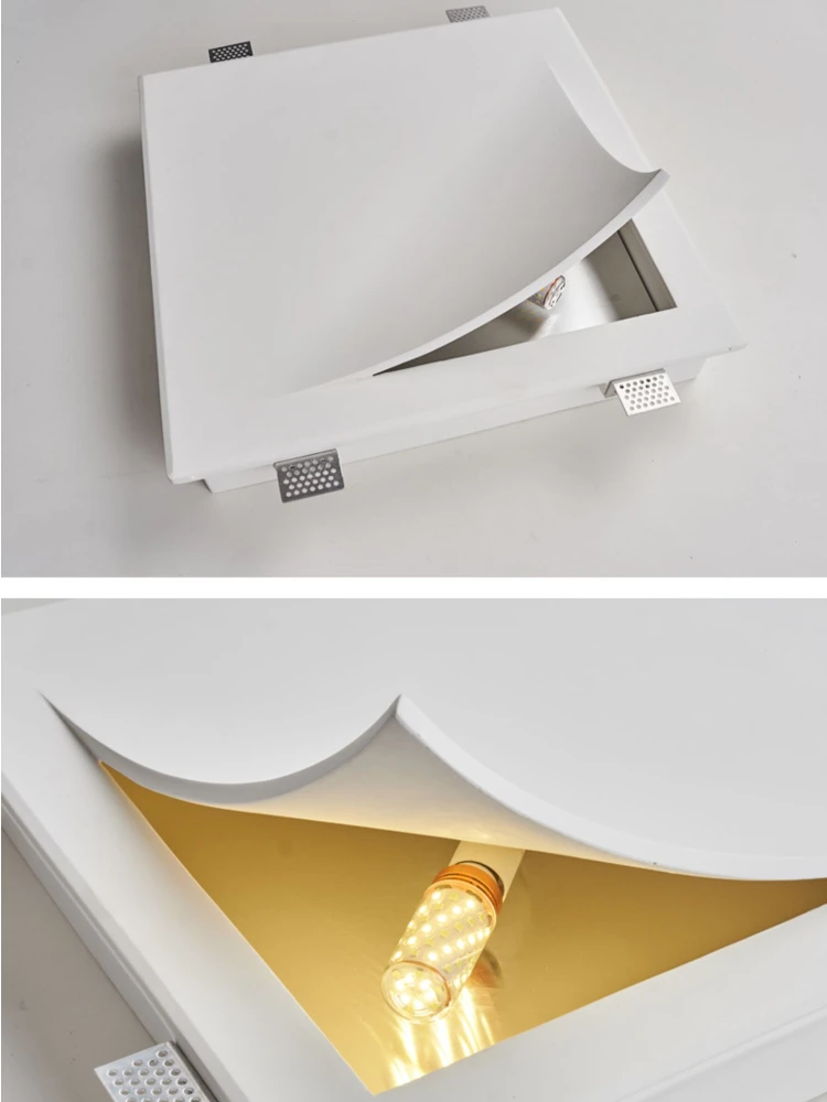 Imagem -05 - Modern Minimalista Led Wall Lamp Página do Livro de Gesso Decoração para Casa Sala Corredor Luminárias Designer Wall Lights