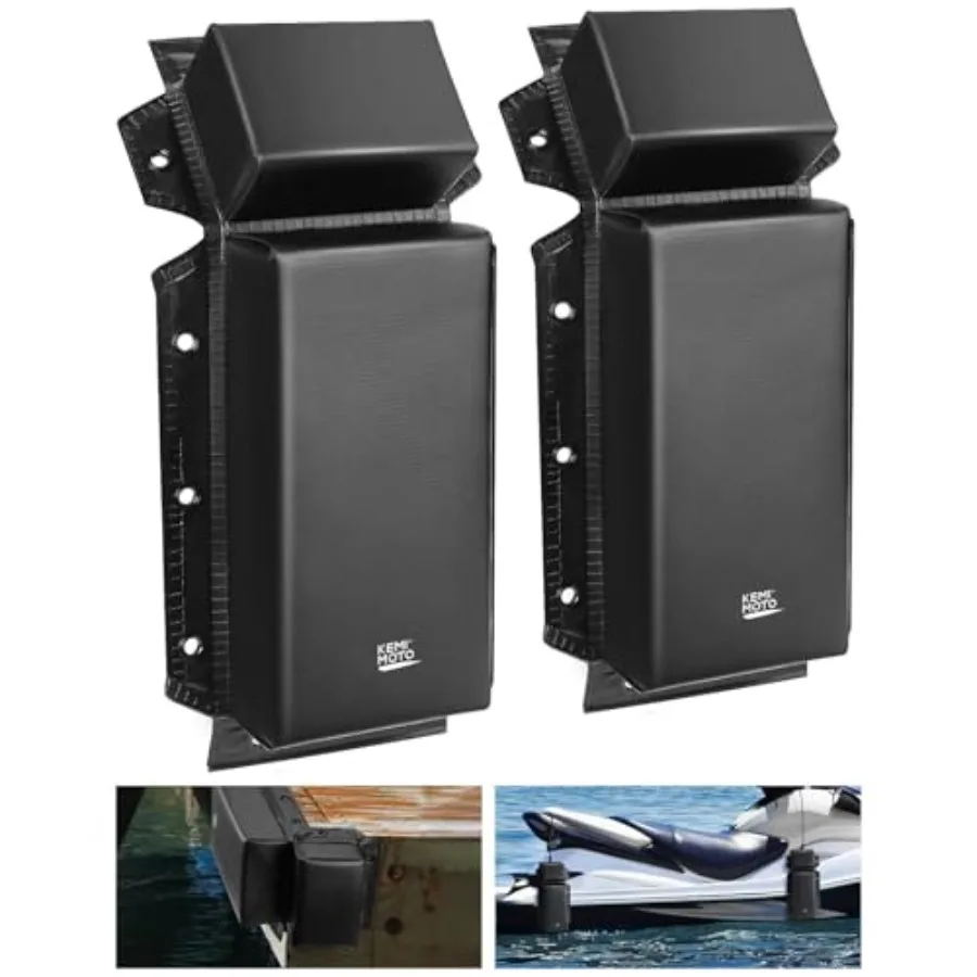 

Boat Bumpers for Docking, Marine Dock Fender for Straight-Edge or Corner, Mounting Hardware Included, 2Pack PWC Fenders Boat Fe