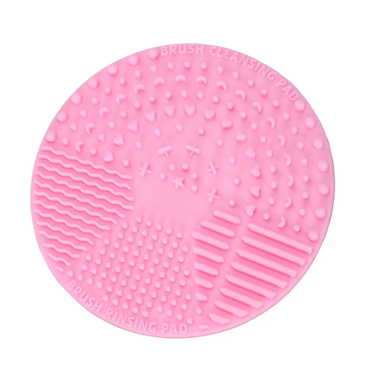 

Silicone Cleaning Pad for Makeup Brushes Round Design Portable Scrubber Tools Resistant Corrosion Free Accessories
