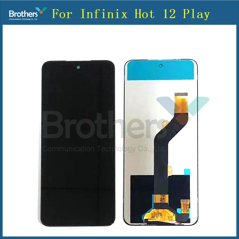 

ЖК-дисплей 6,82 дюйма для Infinix Hot 12 Play X6816, ЖК-экран + сенсорная панель, дигитайзер для Infinix Hot 12 Play X6817, дисплей