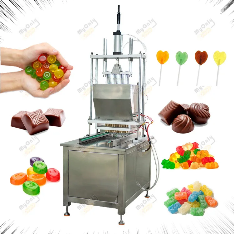 Honey Fruit Flavors Lollipop Automatic Gummy Bear Jelly Milk Ball Candy Make Starch Mogul Machine