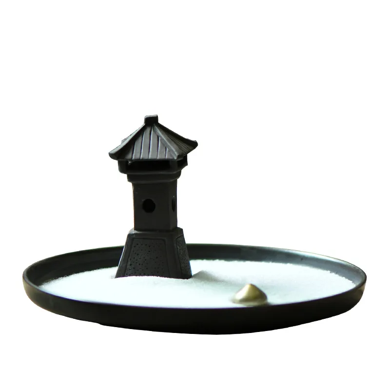 

One-sided court line incense burner, courtyard dry landscape derivative incense ornament