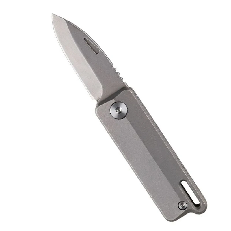 

Titanium Alloy Folding Mini Knife Super Light Portable EDC Gadgets Camping Keychain Pendant Unpacking Outdoor Survive Tool