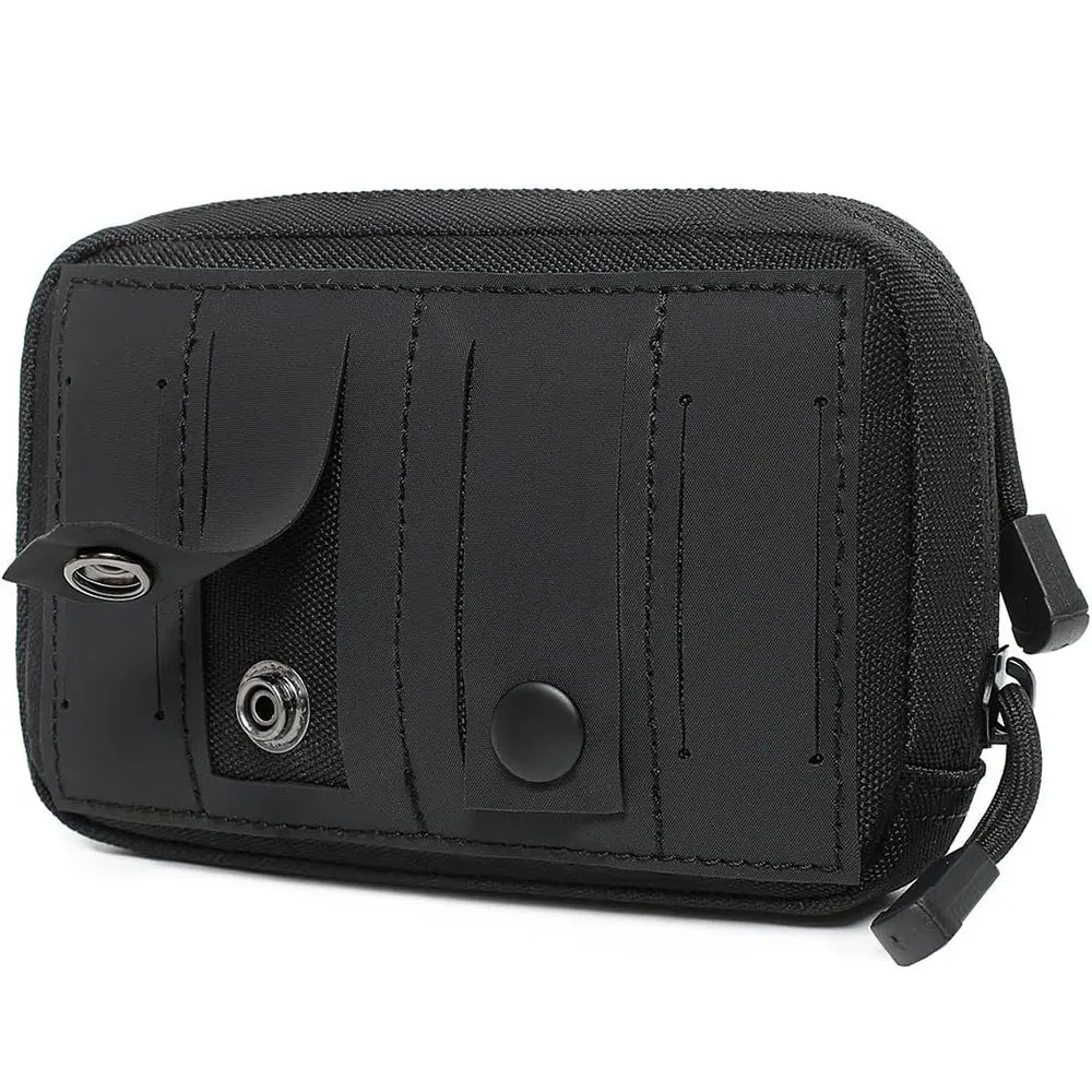 حقيبة إكسسوارات خارجية EDC حقيبة خصر، حقيبة تخزين عملية صغيرة للسفر والمشي لمسافات طويلة، حقيبة خصر عصرية للرجال، محفظة للهاتف المحمول