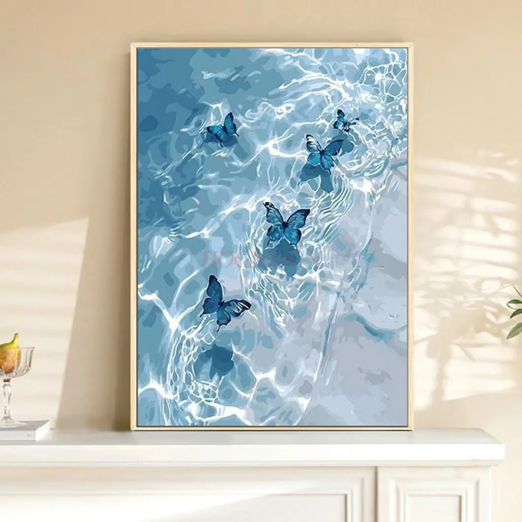 1 مجموعة فراشة اللوحة الزيتية الرقمية 2025 جديد DIY اليدوية النفط اللوحة التلوين