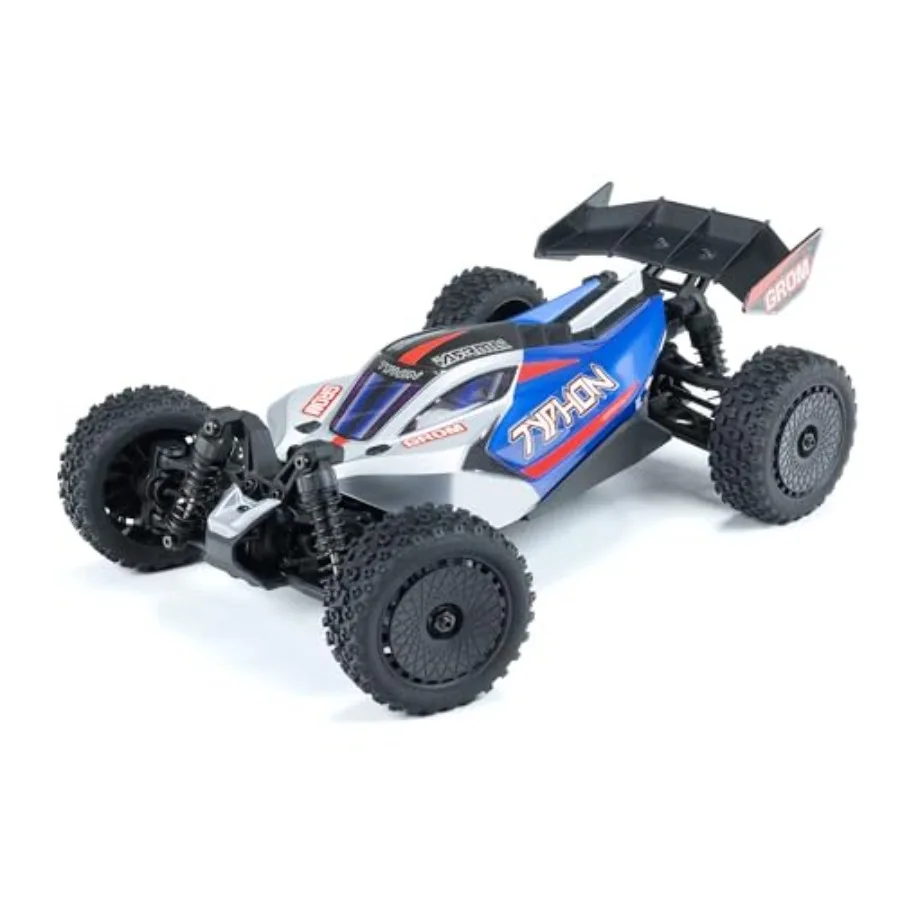

Радиоуправляемая машинка Typhon GROM 4x4 Smart Small Scale Buggy RTR с зарядным устройством, синяя/серебристая ARA2106T1