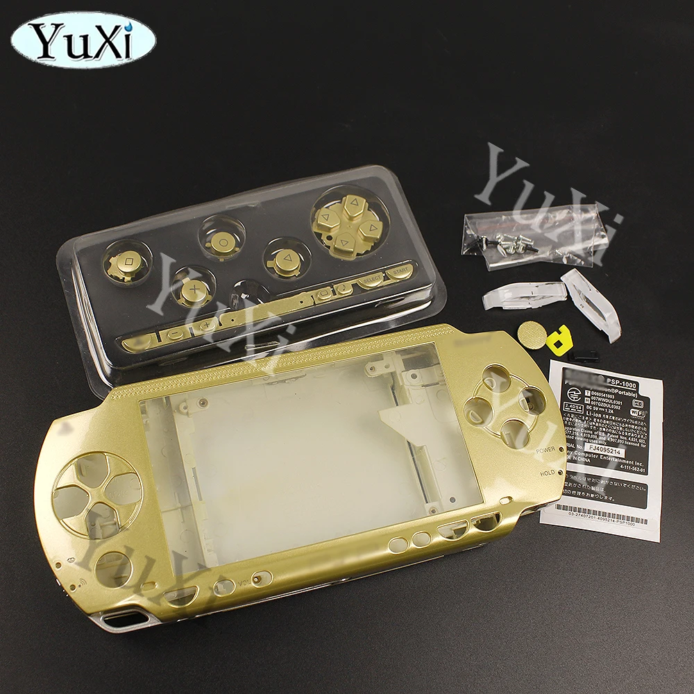 Full Housing Shell Cover Case For PSP 1000 Full Button Screws Label Stickers Kit for PSP1000 Game Controller Replacement parts