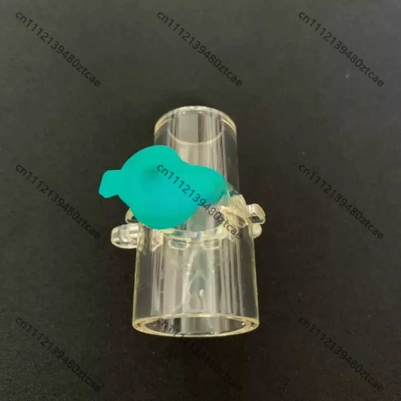 Ventilator Anesthesia Machine Connector, Humidifier Temperature Sensor, T-type Sampling Three-way Connector for BreathingCircuit