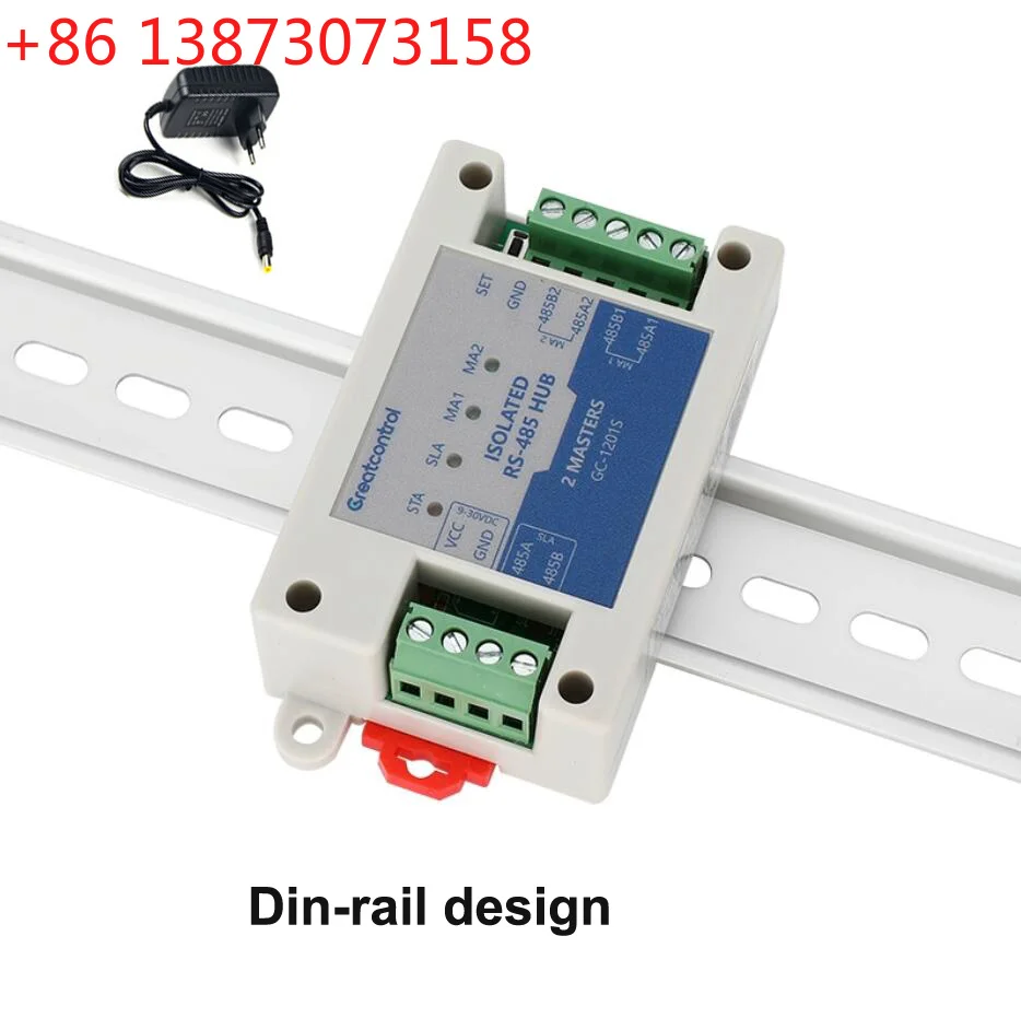 Two Master One /Multiple Slave RS485 Repeater Cache Optoelectronic Isolation Modbus Dual Master Hub