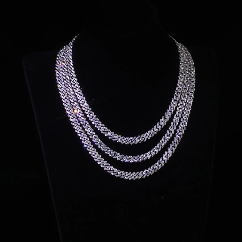 

Модное мужское ожерелье с камнем CZ 8 мм, блестящее микро-трощелка, кубический цирконий, посеребренные ювелирные изделия, женские модные аксессуары