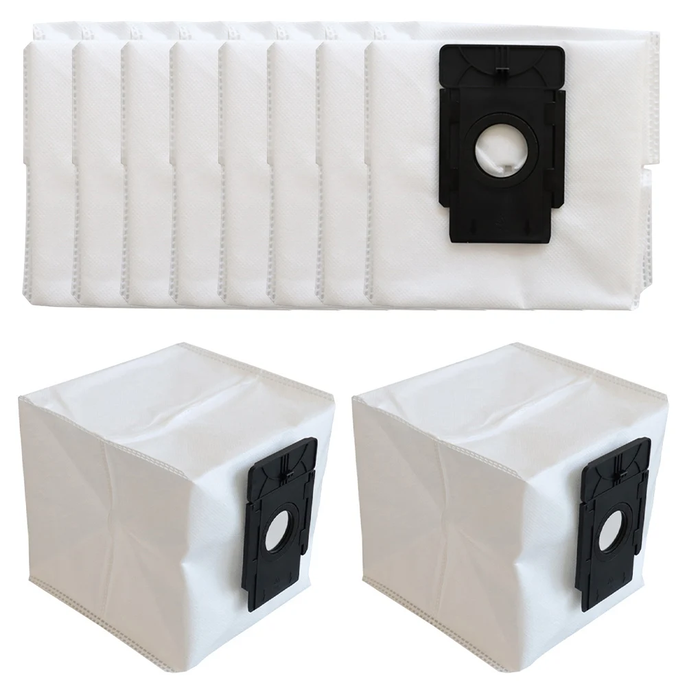 Efficient Cleaning Robot Accessories Cleaning Supplies White black Dust Bags User-friendly Design Easy Bag Replacement