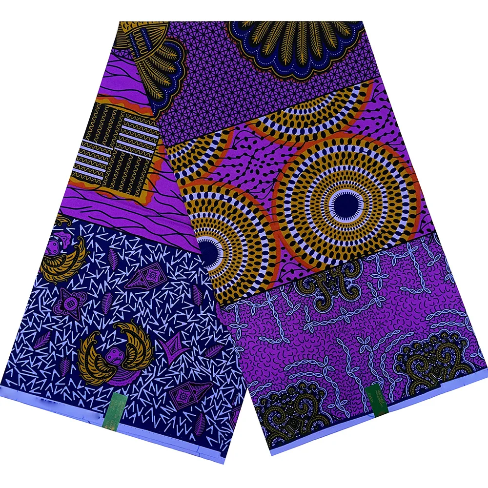 2024 Latest African Wax Fabric 100% Cotton Wax High Quality African Wax Prints Ankara Wax Real Nigeria Wax Pagne Dress