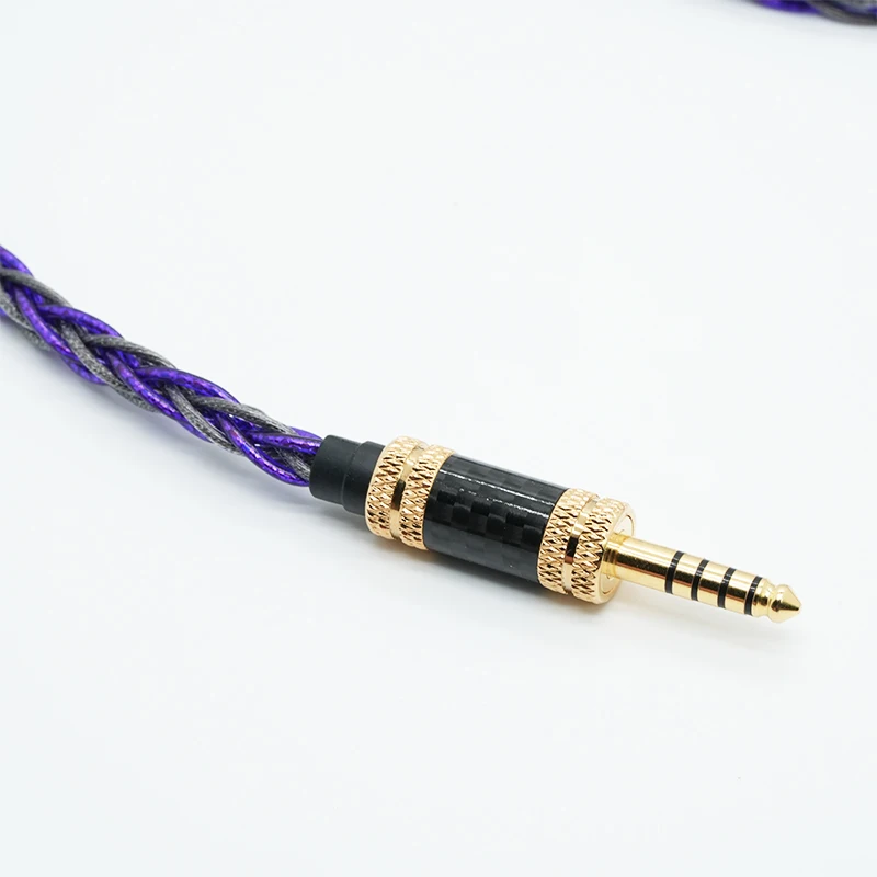 Cabo ivipQ-335 IEM HIFI Multi-Conductor Cabo de atualização de fone de ouvido com mini XLR/A2DC/2Pin/3.5mm para HD800 HE1000SE LCD-5