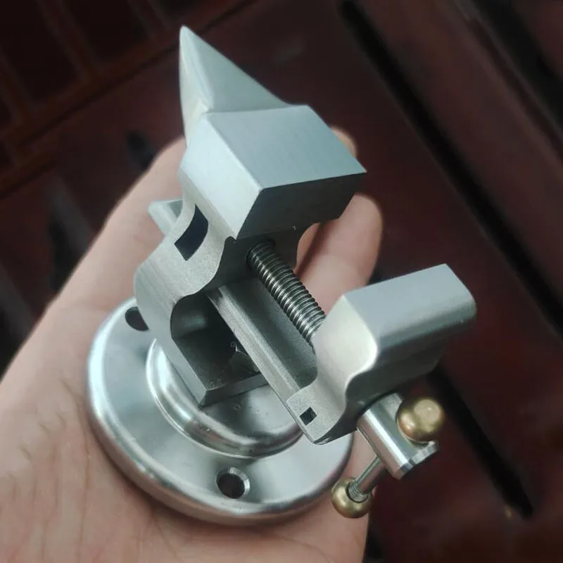 

DIY ручные ремонтные инструменты, мини тиски из нержавеющей стали, 1 дюйм, Регулируемый Настольный зажим с поворотным основанием, ширина 25 мм