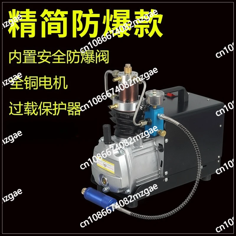 Electric single cylinder high pressure pump 30mpa 40mpa air pump 4500psi 220V/110V water cooling cycle