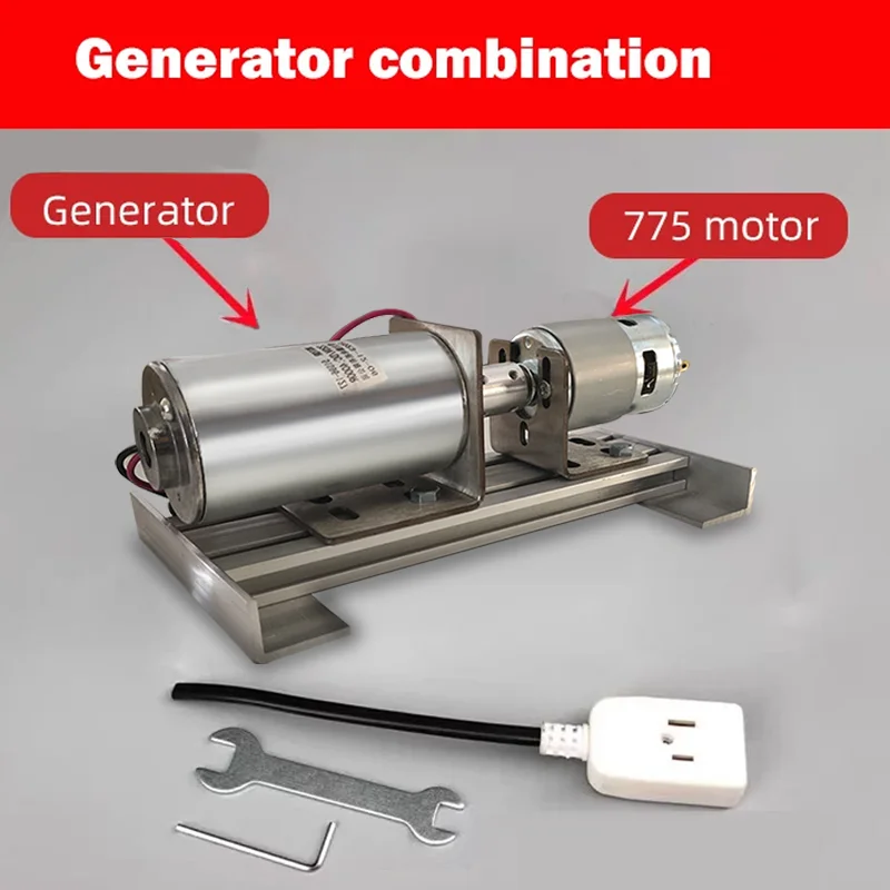 Imagem -03 - Gerador sem Escova Silencioso com Ímã Permanente Motor dc Equipamento Experimental Científico Rolamento Duplo 220v 775