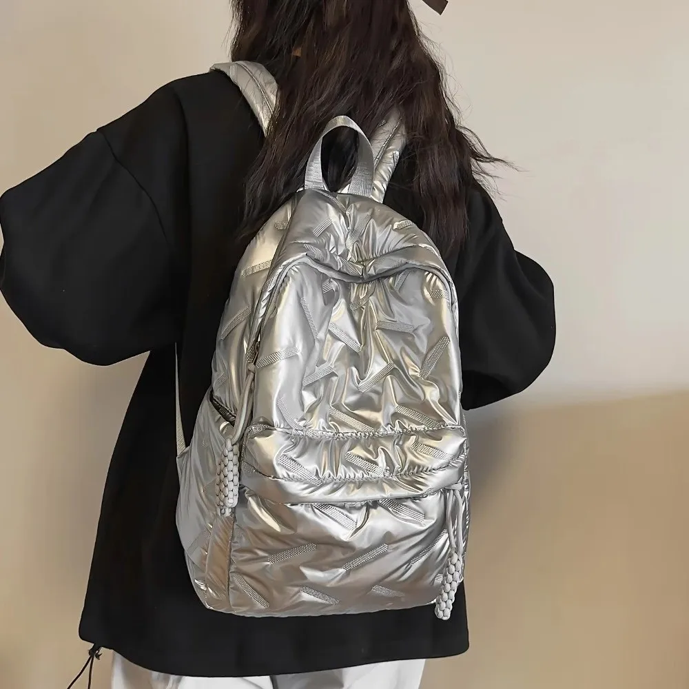 Casual Large Capacity Shoulder Bag Lightweight Waterproof Women Backpacks Wear-resistant Schoolbag Travel