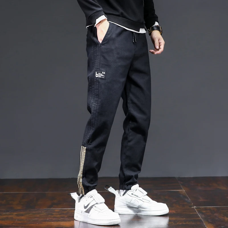 

Ice Silk Large Size Casual Pants Men's Summer Thin Breathable Loose Straight Leg Sports Trousers Youth Faion Sle een