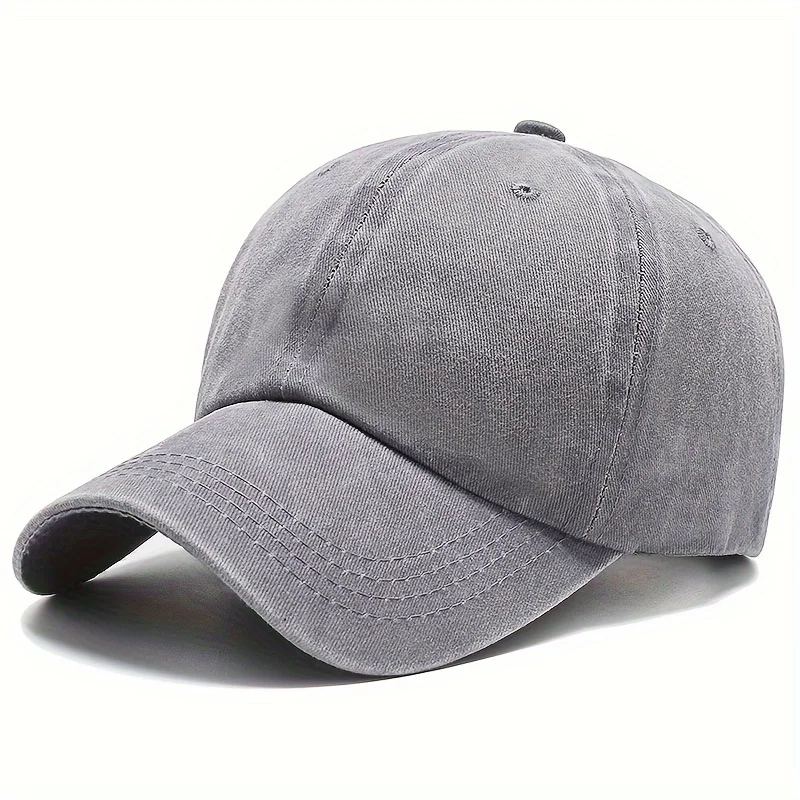 Men Women Unisex Baseball Cap Adjustable Solid Color Casual Hat Stretchy Fabric for Sports Secure Drawstring Closure Dad Hat