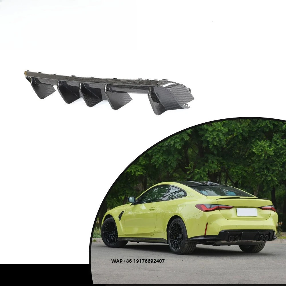 

REAL CARBON Rear Bumper Diffuser Lip Spoiler Splitter forBMW G82 M4 2021-23