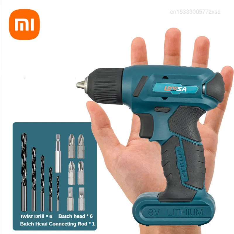 

Xiaomi 8V Brushless Electric Drill Hand Mini Cordless Impact Drills Power Tools Multifunctional for Use Electric Screwdriver Sit