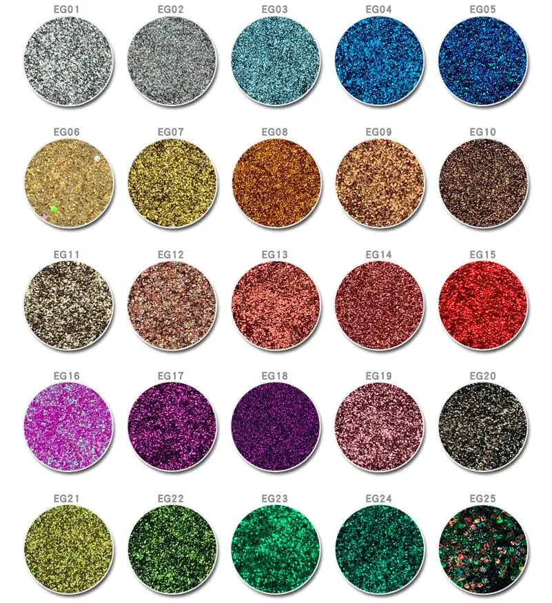 200Pcs Glitter อายแชโดว์ฉลากส่วนตัวขายส่ง Shimmer Diamond Sparkle อายแชโดว์เดี่ยว Party Body Lip ตกแต่งเลื่อม