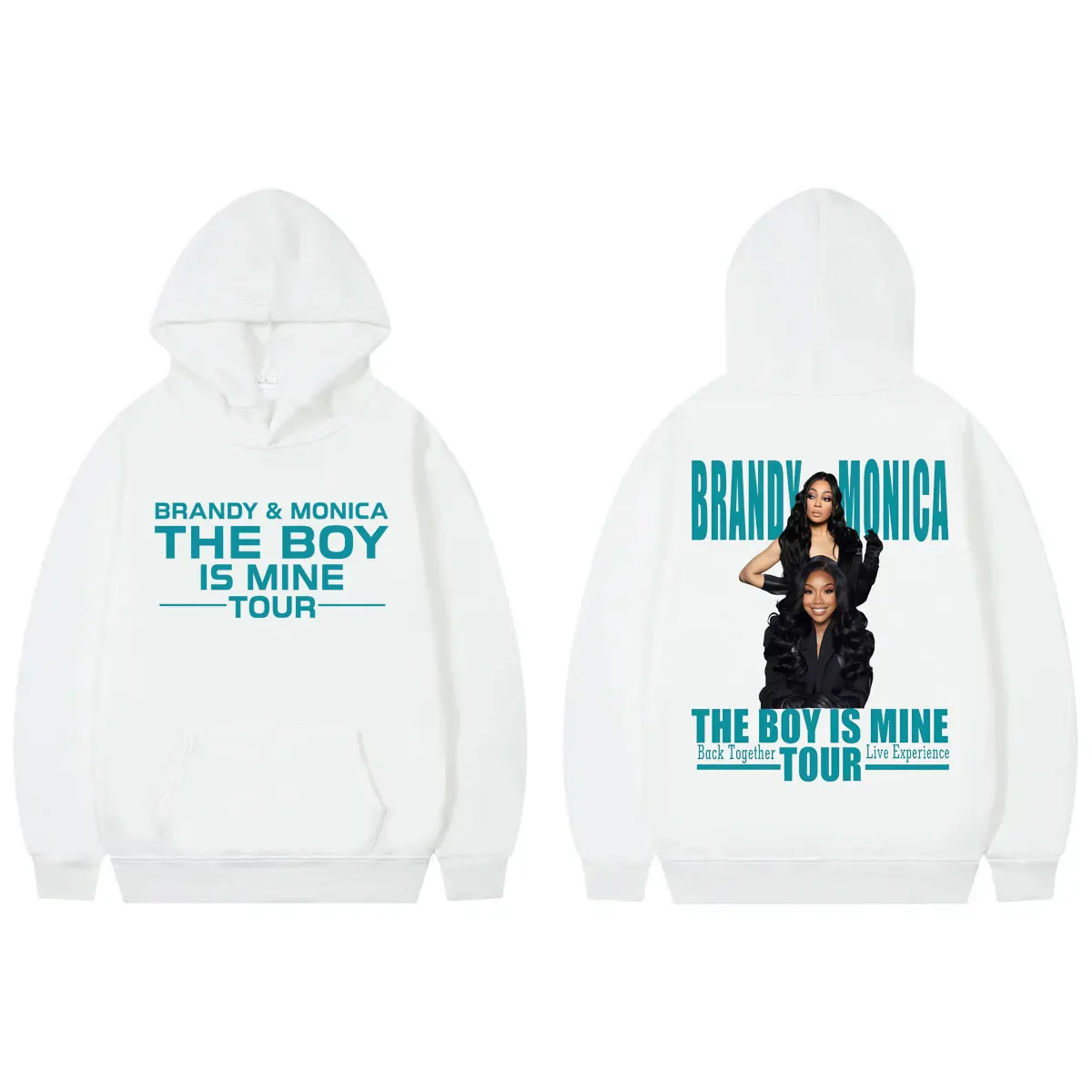 

Singer Brandy & Monica Print Hoodie The Boy Is Mine Tour 2025 Merch Sweatshirt Men Women Clothing High Quality Fashion Pullovers