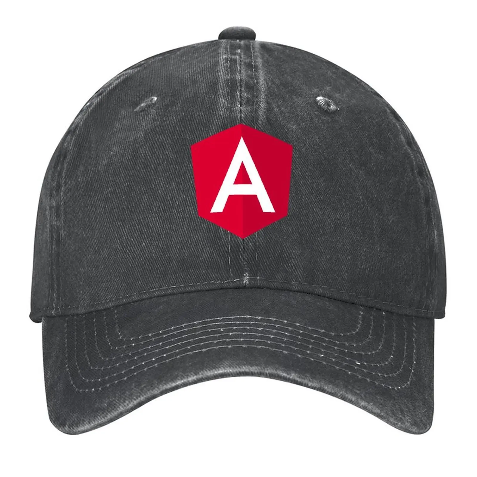 

New Angular 5 Logo JS JavaScript Developer Baseball Cap Mountaineering Sunscreen Trucker Hat Horse Hat Mens Women's