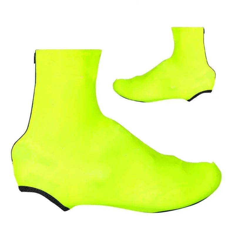 FLUO YELLOW SUMMER Cycling Shoe Cover Sneaker Overshoes Lycra Road Bicycle Bike MTB Cycling Shoe Cover Size S-3XL