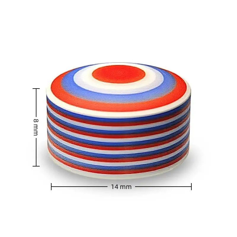 14mm Break Jump Pool Cue Tip Glue On Multiple Layer Easy Install Durable Billiard Cue Accessory for Amateur Professional Players