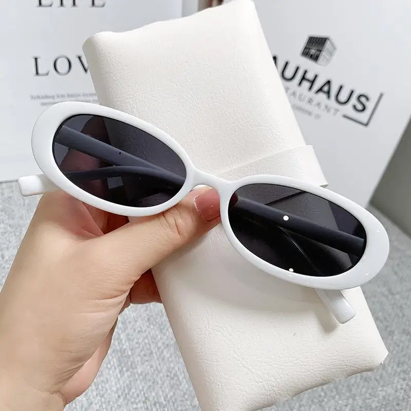 Vintage Oval Style Sunglasses Woman Round Retro Sun Glasses Femininity Small Frame Mirror Classic Eyewear UV400 Oculos De Sol