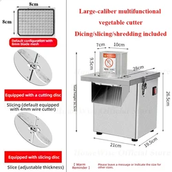 HomeWise LEVEC Multi-Function Vegetable Slicer Dicing/slicing/shredding 4-in-1 Kitchen Cutting Machine Food Processor 220V 110V