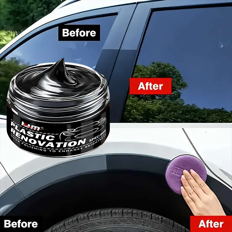 KJM Deep Black Gloss Car Renov - đánh giá và giá Trim Restorer Plastic